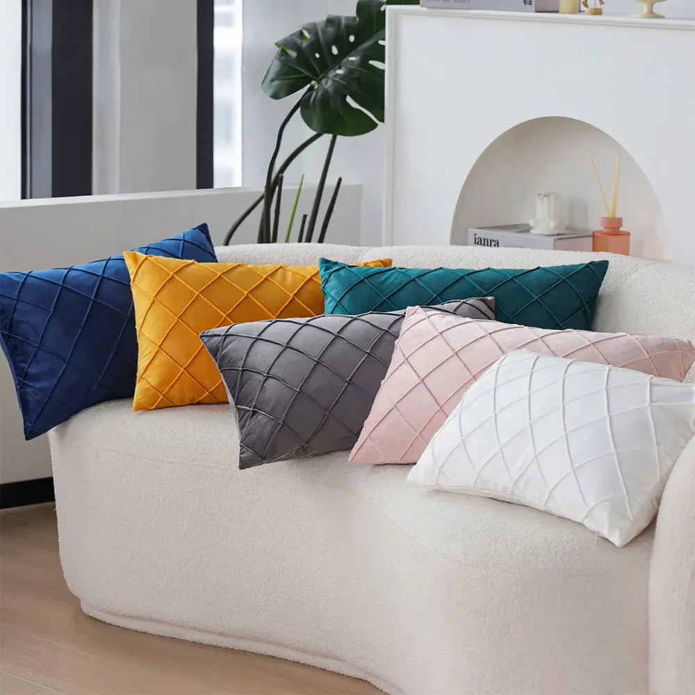 Housse de Coussin Matelassée – 30×50 cm
