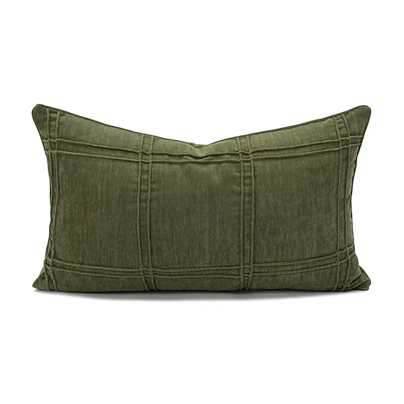 Housse de Coussin Velours Côtelé – Style Moderne