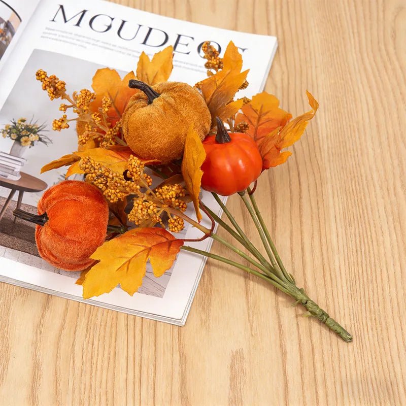 Bouquet d’Automne Citrouilles & Feuilles 🍂🎃