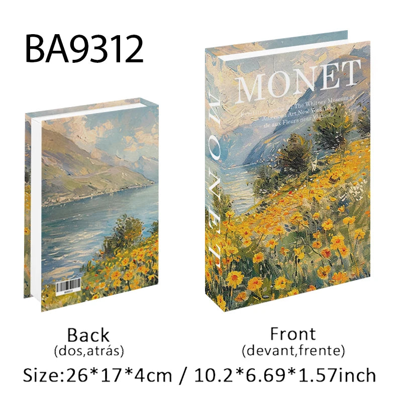 Faux livre décoratif avec boîte de rangement de luxe