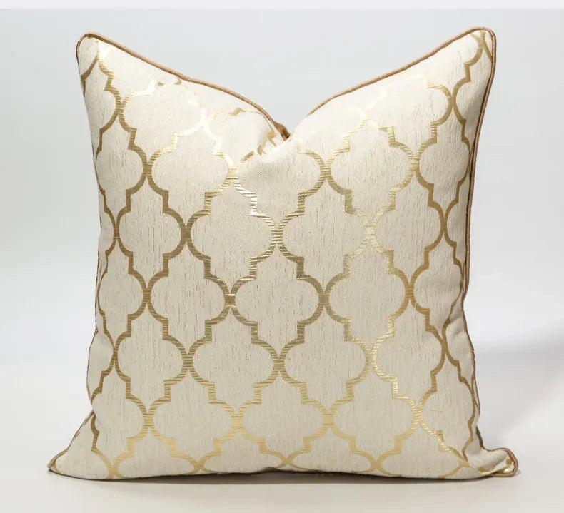 Housse de Coussin Jacquard Luxe – 30×50, 45×45 & 50×50 cm