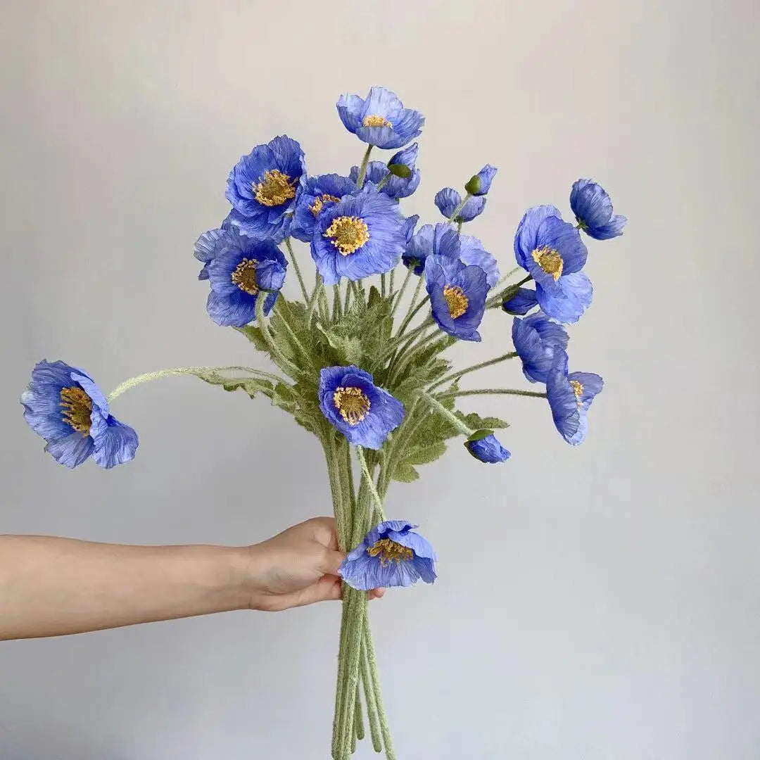 Fleurs de pavot artificielles – Bouquet décoratif élégant
