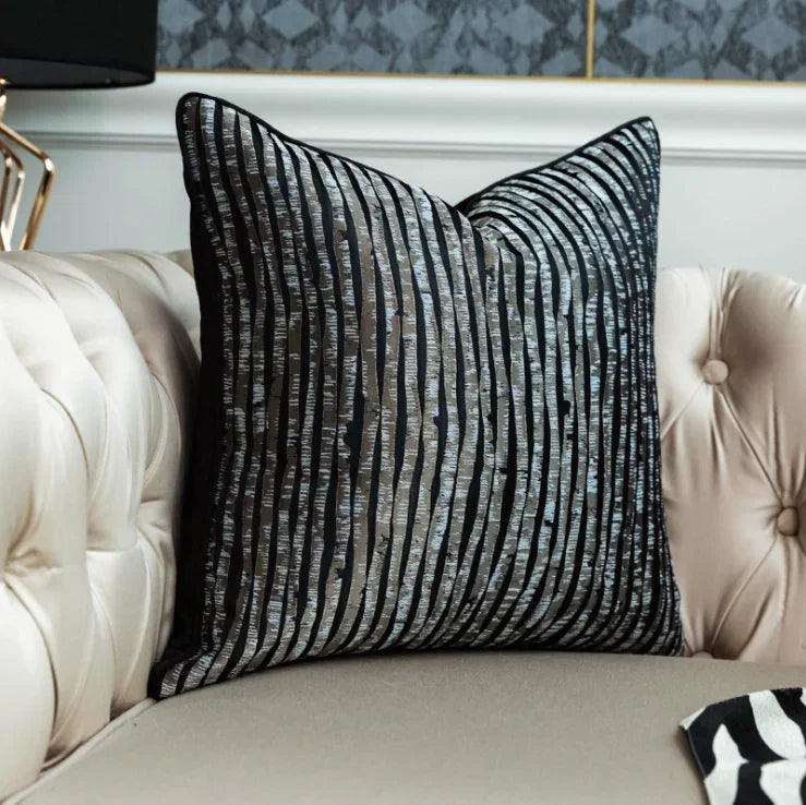 Housse de Coussin Jacquard Luxe – 30×50, 45×45 & 50×50 cm