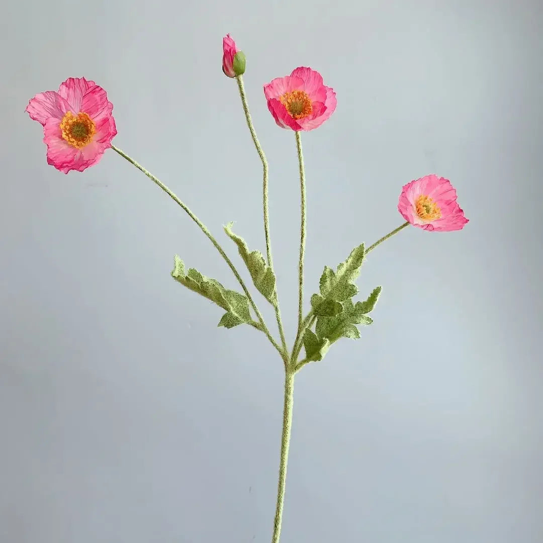 Fleurs de pavot artificielles – Bouquet décoratif élégant