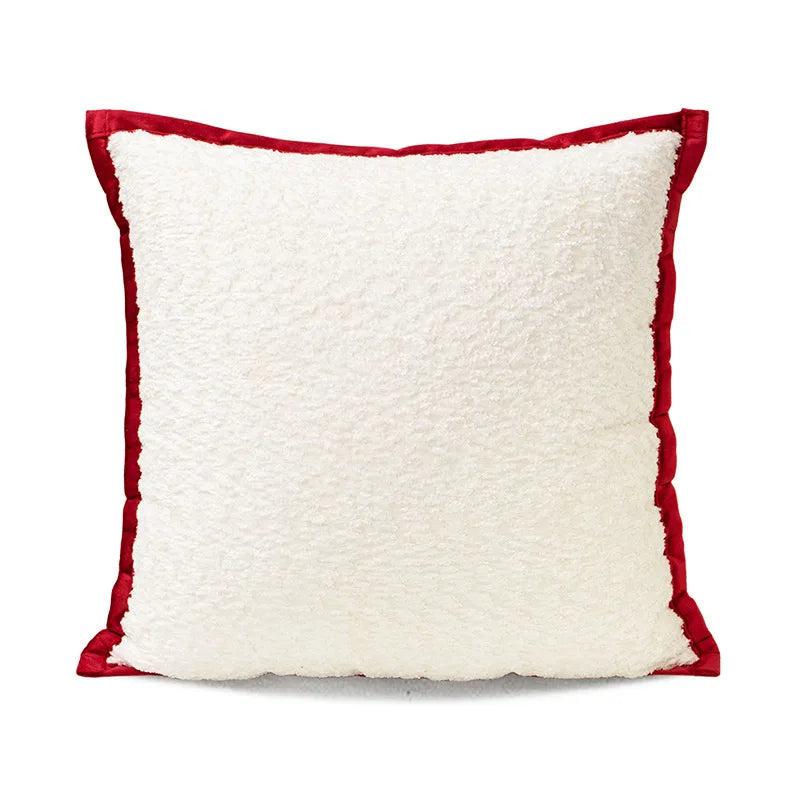Housse de coussin de Noël brodée