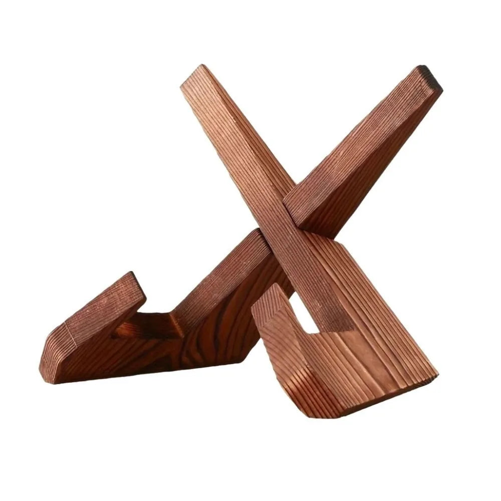 Support de livre de recettes en bois naturel