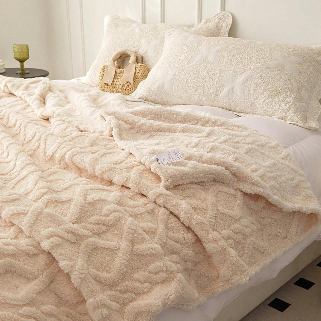 Plaid Polaire Doux – Couverture Décorative pour Canapé et Lit
