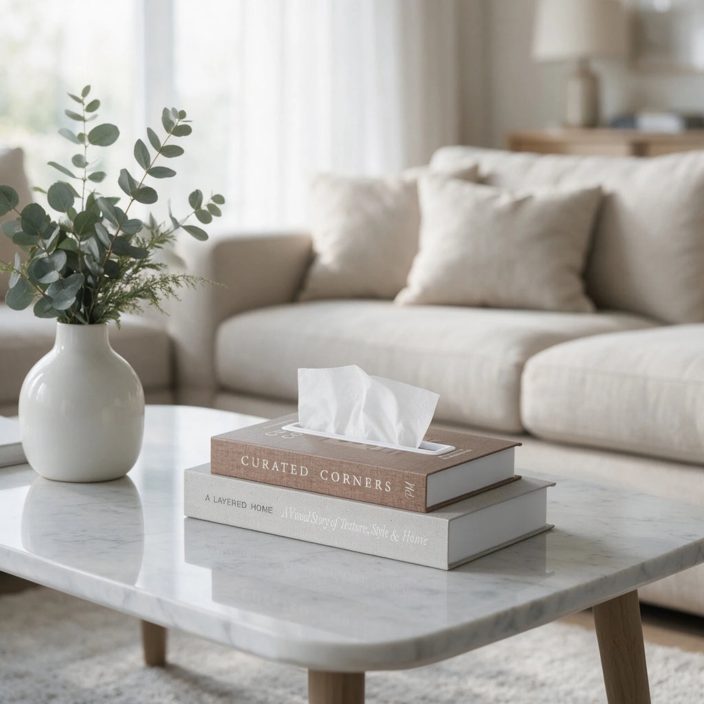 Boîte à mouchoirs effet livre 🤎