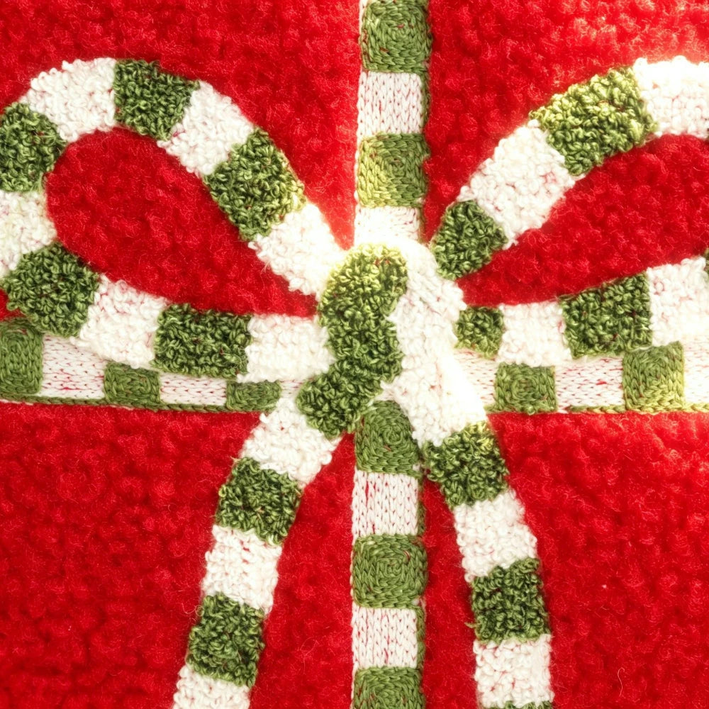 Housse de coussin de Noël en peluche 45 × 45 cm
