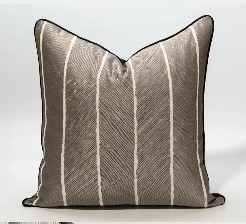 Housse de Coussin Jacquard Luxe – 30×50, 45×45 & 50×50 cm